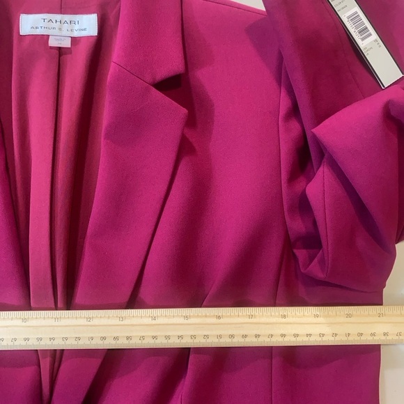Tahari Pink Blazer Chic Suit Jacket Size 16 (NWT) - Picture 4 of 10